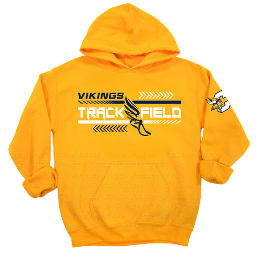 Cadillac Vikings Track & Field ADULT Hoodie