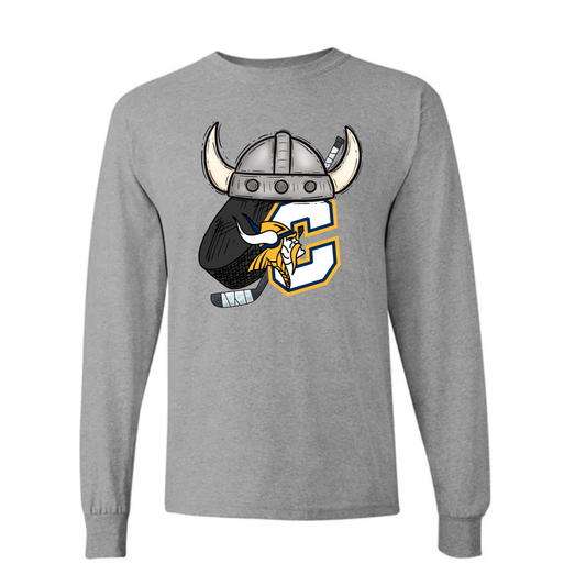 Cadillac Vikings Hockey UNISEX Long-Sleeve T-Shirt