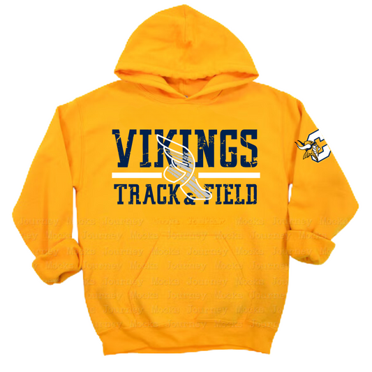 Cadillac Vikings Track & Field ADULT Hoodie
