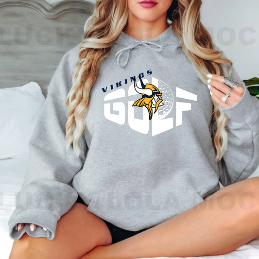 Cadillac Vikings Golf ADULT Hoodie
