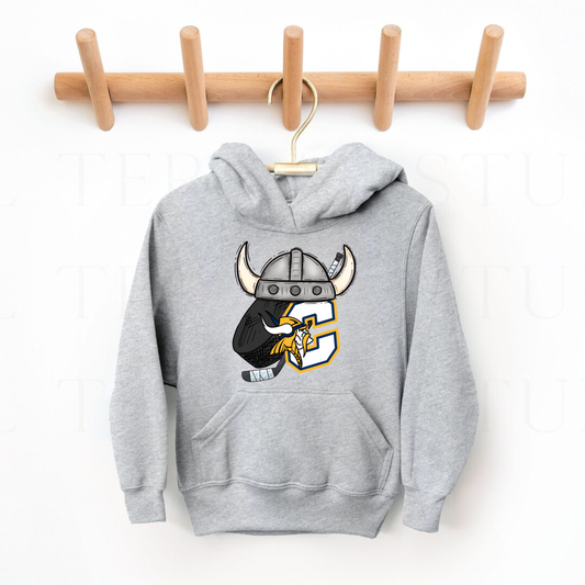 Cadillac Vikings Hockey Unisex YOUTH Hoodie