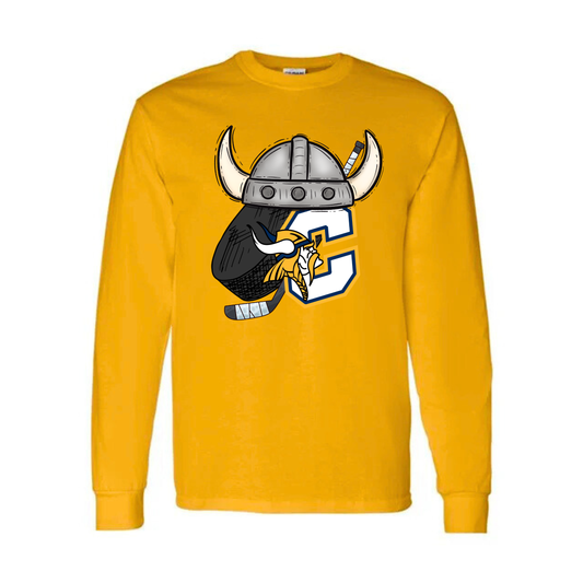 Cadillac Vikings Hockey UNISEX Long-Sleeve T-Shirt