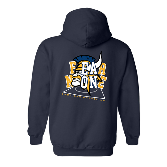 FEAR NONE Cadillac Vikings Wrestling Unisex YOUTH Hoodie