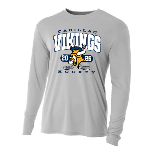 Cadillac Vikings Hockey DRI-FIT Cooling Performance Long-Sleeve T-Shirt