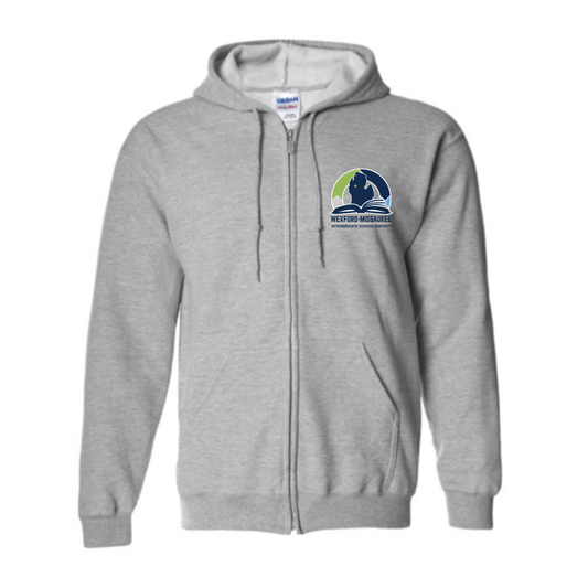 Wexford Missaukee ISD ADULT Unisex Full Zip Hoodie - HEATHER GREY