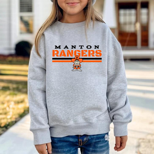 Manton Rangers Football YOUTH Crewneck Sweatshirt