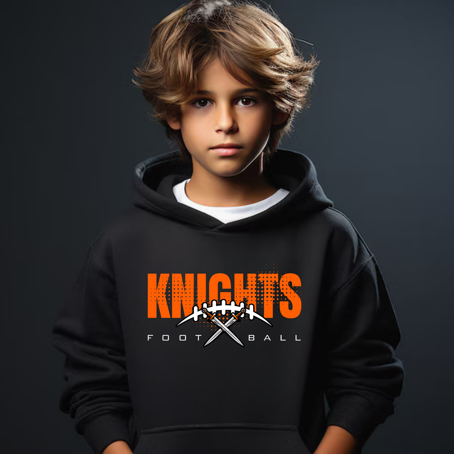 Knights Junior Football Unisex YOUTH Hoodie