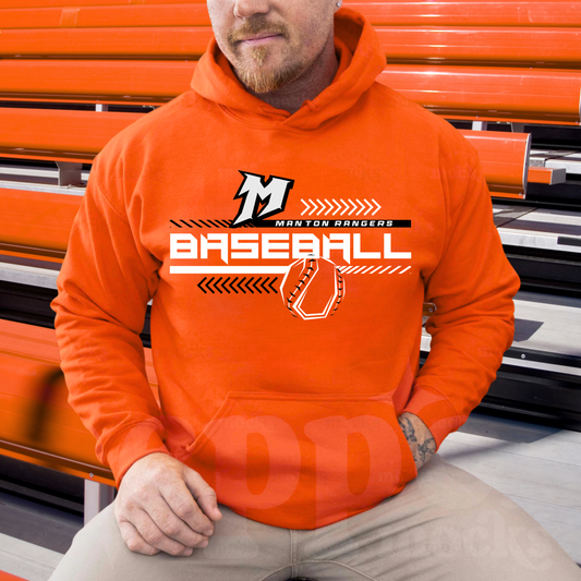 Manton Rangers Baseball Unisex ADULT Hoodie