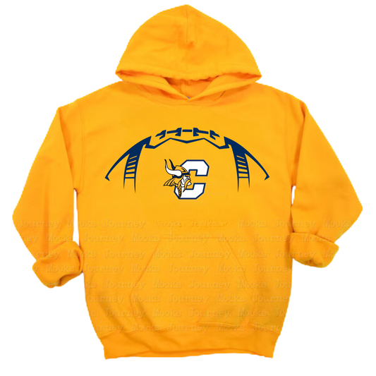 Cadillac Vikings Football UNISEX Hoodie - GOLD