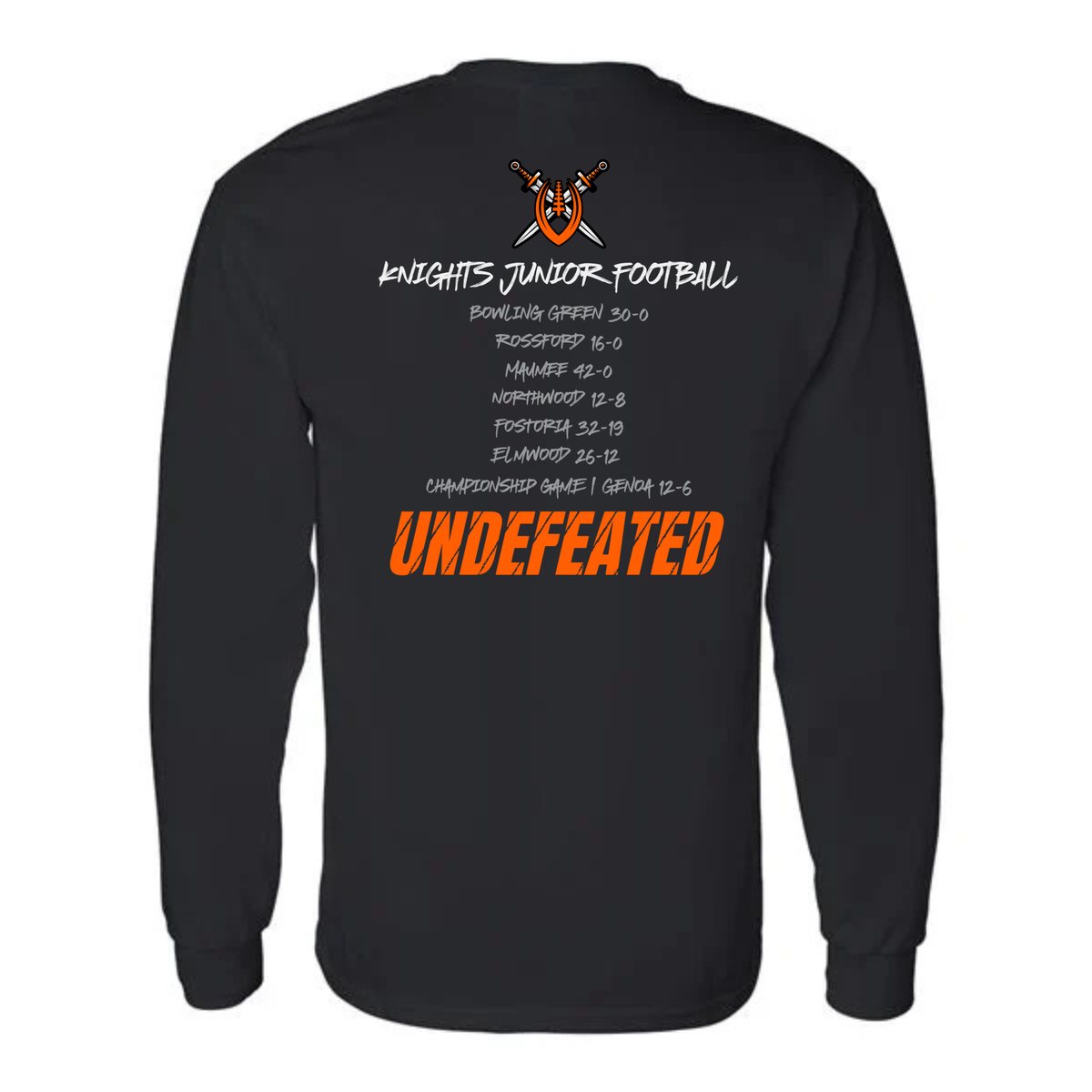 2025 CHAMPIONS Knights Junior Football UNISEX Long-Sleeve T-Shirt