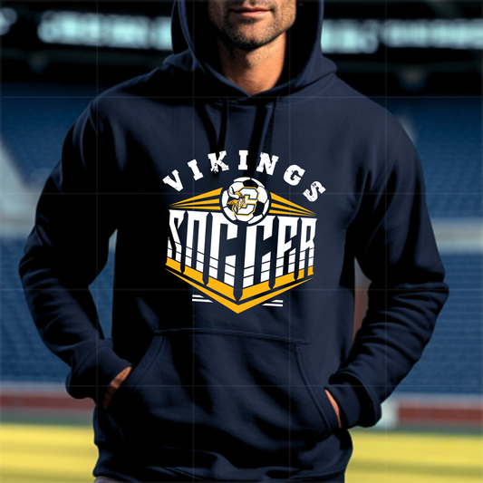 Cadillac Vikings Soccer ADULT Hoodie