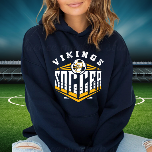 Cadillac Vikings Soccer ADULT Hoodie