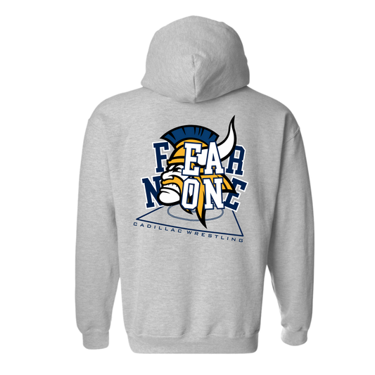 FEAR NONE Cadillac Vikings Wrestling Unisex YOUTH Hoodie