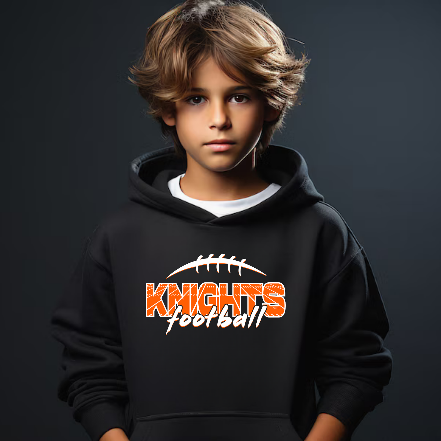 Knights Junior Football Unisex YOUTH Hoodie
