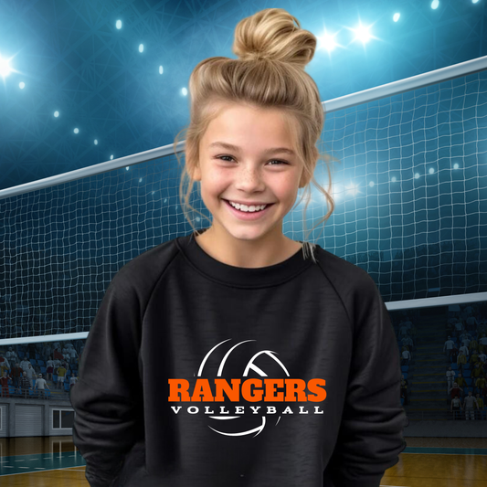 Manton Rangers Volleyball YOUTH Crewneck Sweatshirt