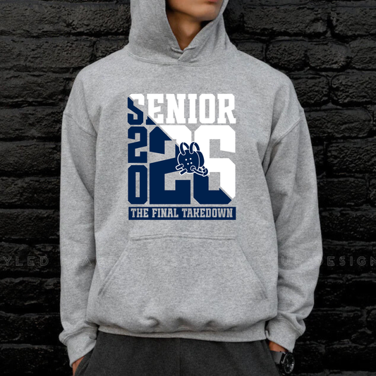 SENIOR 2026 Cadillac Vikings Wrestling ADULT Hoodie