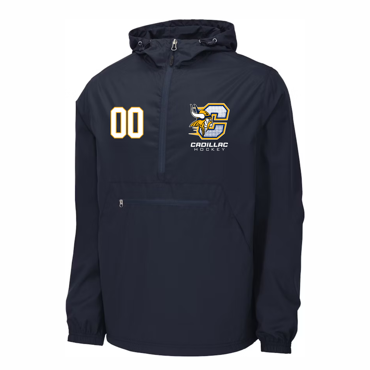 Cadillac Vikings Hockey Light-weight Windbreaker Rain Gear