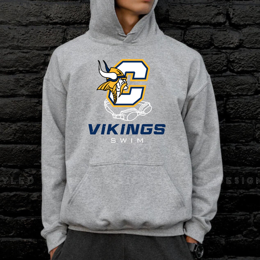 Cadillac Vikings Swim Unisex YOUTH Hoodie