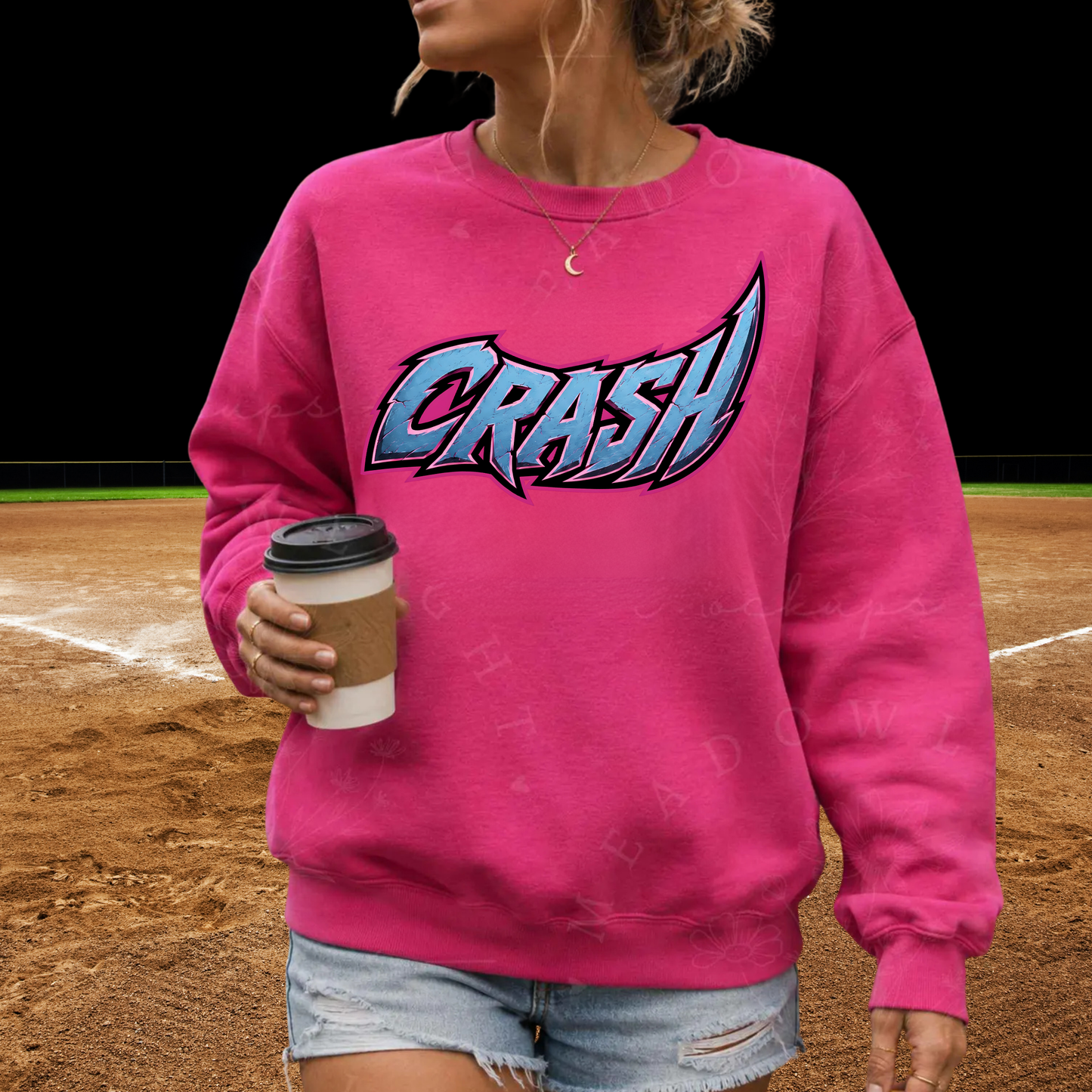 Crash Softball UNISEX Crewneck Sweatshirt