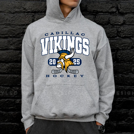 Cadillac Vikings Hockey Unisex YOUTH Hoodie
