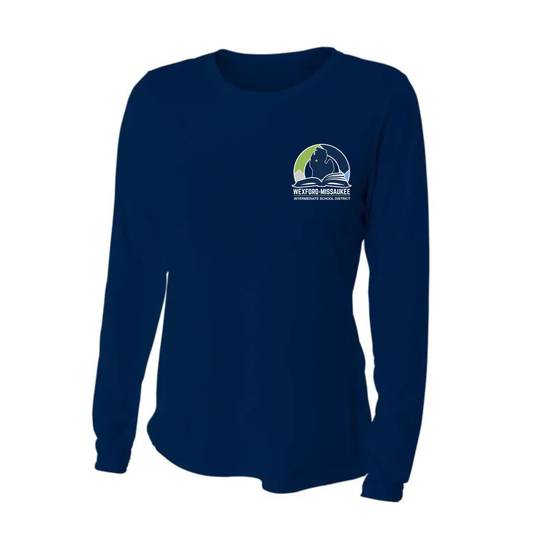 Wexford Missaukee ISD Women's DRI-FIT Cooling Performance Long-Sleeve T-Shirt - NAVY