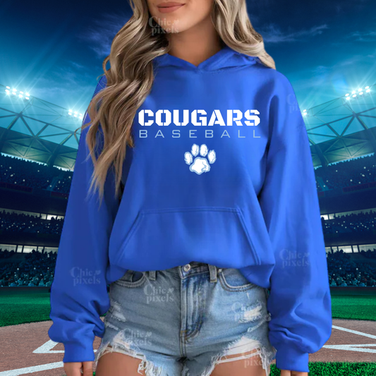 Great Lakes Cougars Baseball ADULT Hoodie