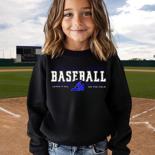 Latitude 44 Lakers Baseball YOUTH Crewneck Sweatshirt