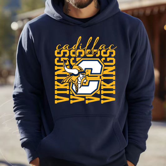 Cadillac Vikings ADULT Hoodie