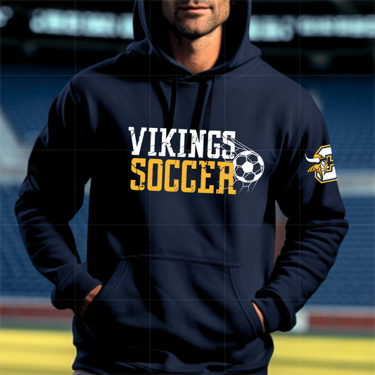 Cadillac Vikings Soccer ADULT Hoodie