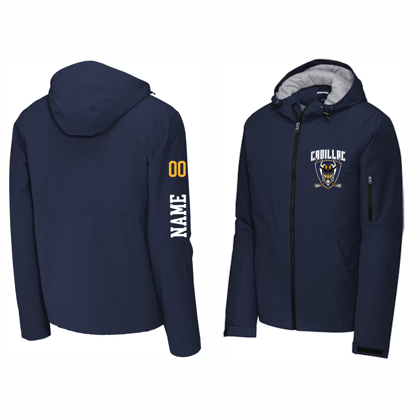 CAHA Hockey Waterproof Insulated Jacket - NAVY