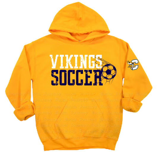 Cadillac Vikings Soccer ADULT Hoodie