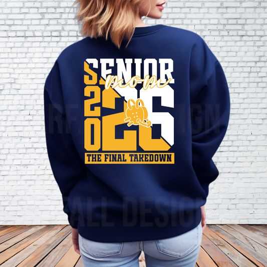 SENIOR Mom Cadillac Vikings Wrestling ADULT Unisex Crewneck Sweatshirt