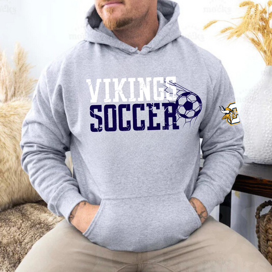 Cadillac Vikings Soccer ADULT Hoodie
