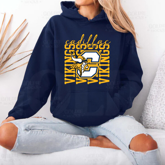 Cadillac Vikings ADULT Hoodie