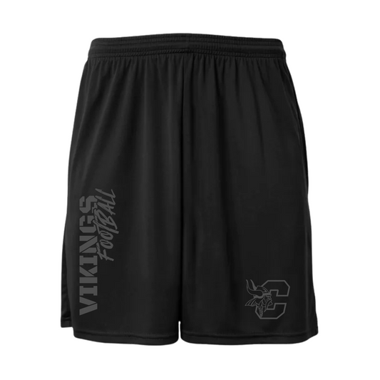 BLACKOUT EDITION Cadillac Football Dri-Fit Cooling Performance Shorts w/ Pockets