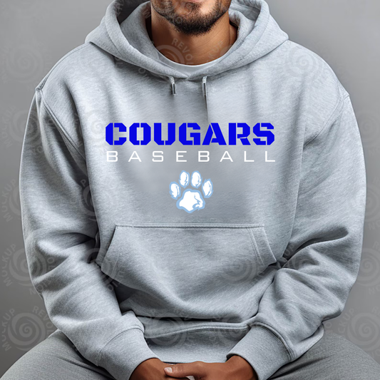 Great Lakes Cougars Baseball ADULT Hoodie