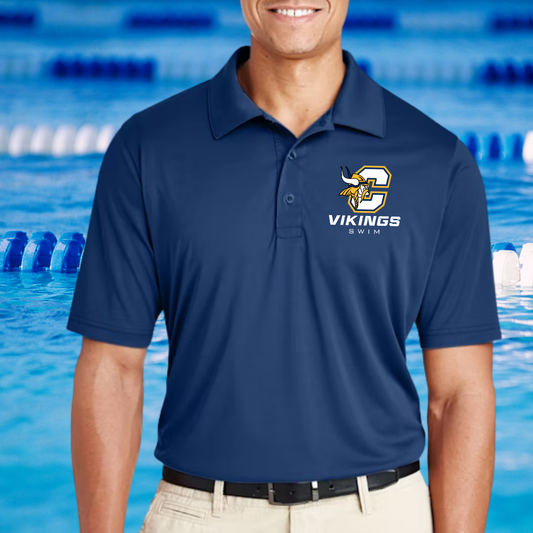 Cadillac Vikings Swim Dri-Fit Performance Polo