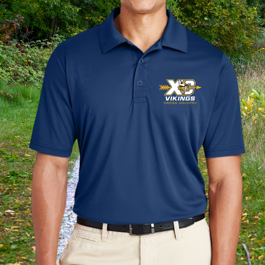 Cadillac Vikings Cross Country Dri-Fit Performance Polo