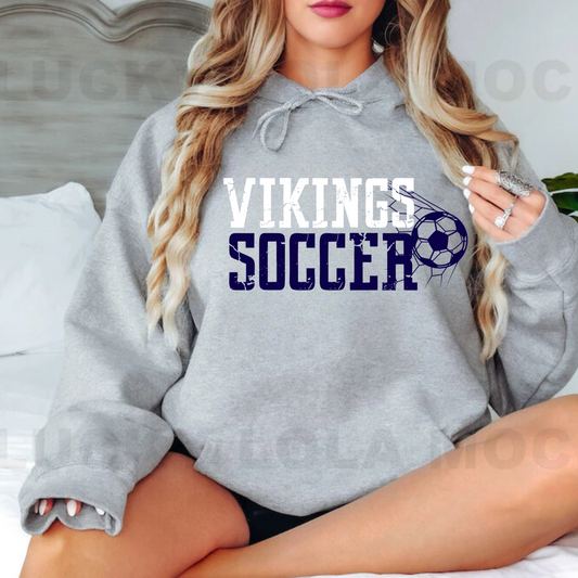 Cadillac Vikings Soccer ADULT Hoodie