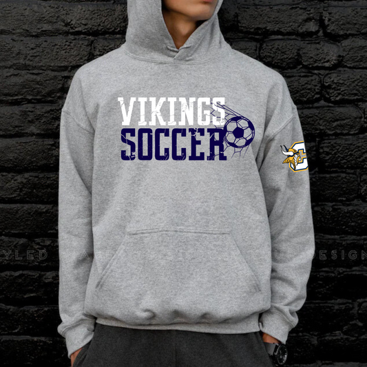 Cadillac Vikings Soccer Unisex YOUTH Hoodie