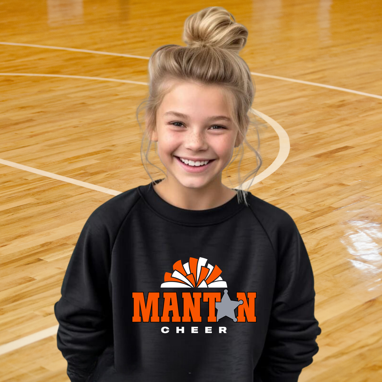 Manton Rangers Cheer YOUTH Crewneck Sweatshirt