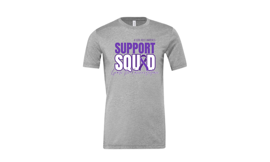 SUPPORT SQUAD - Elder Abuse Awareness T-Shirt (SPORT GREY)