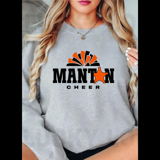 Manton Rangers Cheer ADULT Unisex Crewneck Sweatshirt