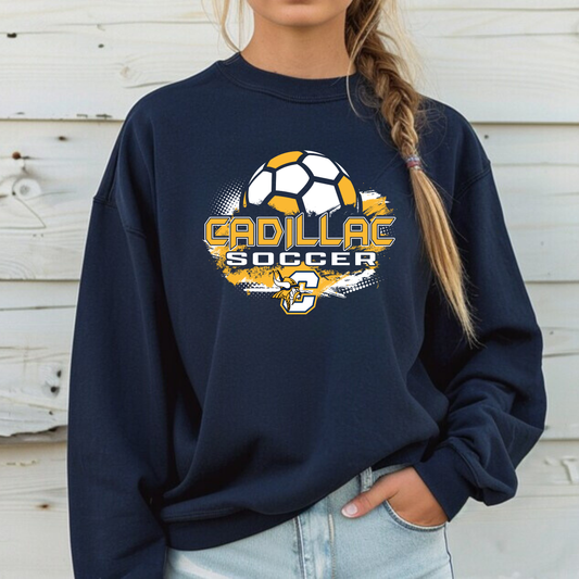 Cadillac Vikings Soccer UNISEX Crewneck Sweatshirt