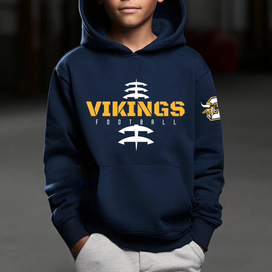 Cadillac Vikings Football Unisex YOUTH Hoodie