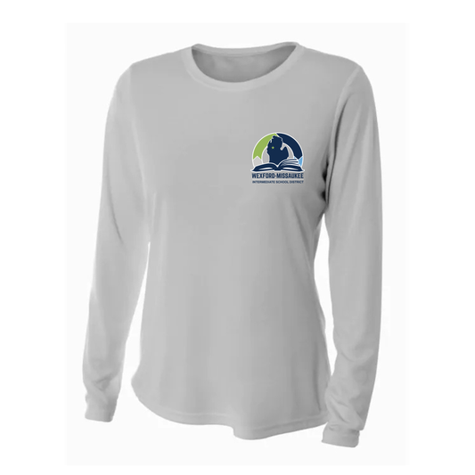 Wexford Missaukee ISD Women's DRI-FIT Cooling Performance Long-Sleeve T-Shirt - SILVER
