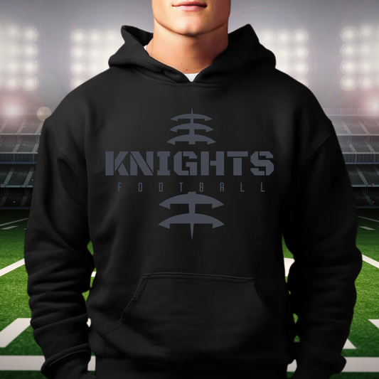 BLACKOUT Knights Junior Football ADULT Unisex Hoodie
