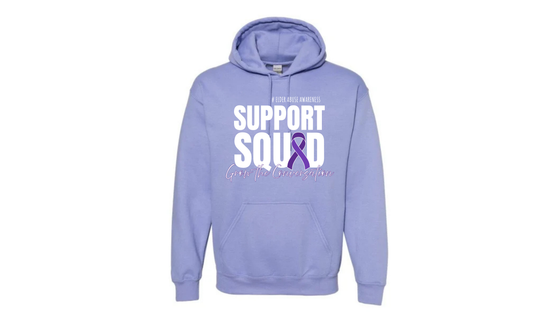 SUPPORT SQUAD - Elder Abuse Awareness Hoodie (LIGHT PURPLE)