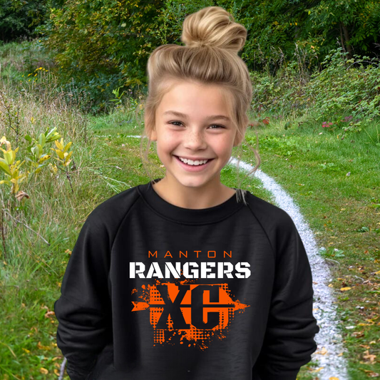 Manton Rangers Cross Country YOUTH Crewneck Sweatshirt