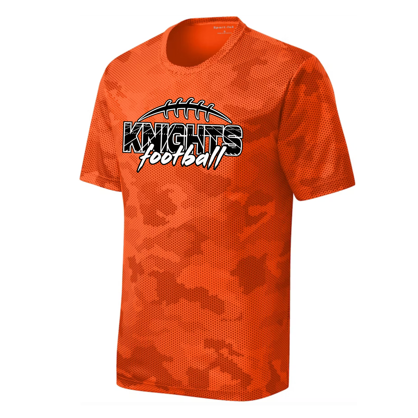 Knights Junior Football DRI-FIT Cooling Performance T-Shirt - Camo Hex Orange